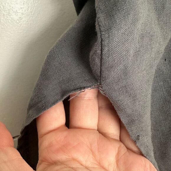 Luna Luz Women’s Small Grey LagenLook Minimalist Open Cardigan Jacket - Picture 6 of 7